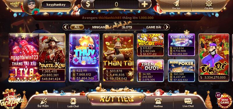 Luật chơi được áp dụng với kho game Nhatvip