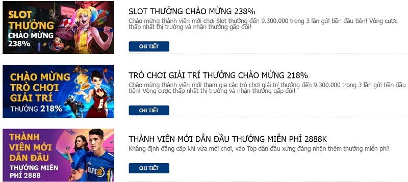 Vô vàn những chương trình khuyến mãi đỉnh cao tại BK8 