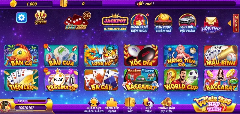 Đa dạng các thể loại game bài đổi thưởng hút khách đều được tập hợp