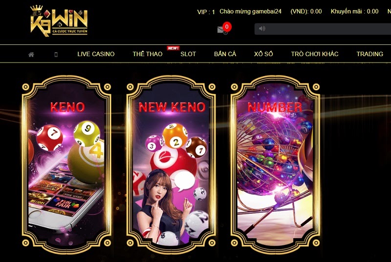 Giao diện cực hiện đại mà nhà cái K9 Win đem đến cho người chơi