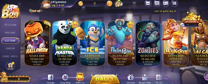 Vô số các tựa game slot nổ hũ cực chất lượng đang chờ mọi người khám phá