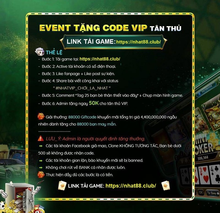 Gift Code Nhất VIP