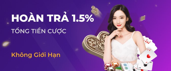 Khuyến mãi One88- Hoàn trả tổng cược 1.5%