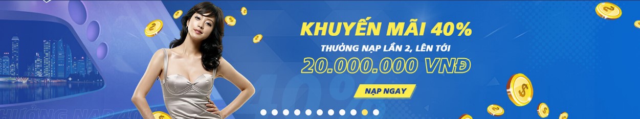 Khuyến mãi Sky88 40% cho lần nạp thứ 2 