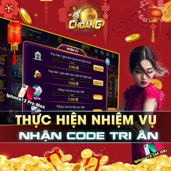 Điều kiện để các tài khoản hốt gift code Choáng Club về máy