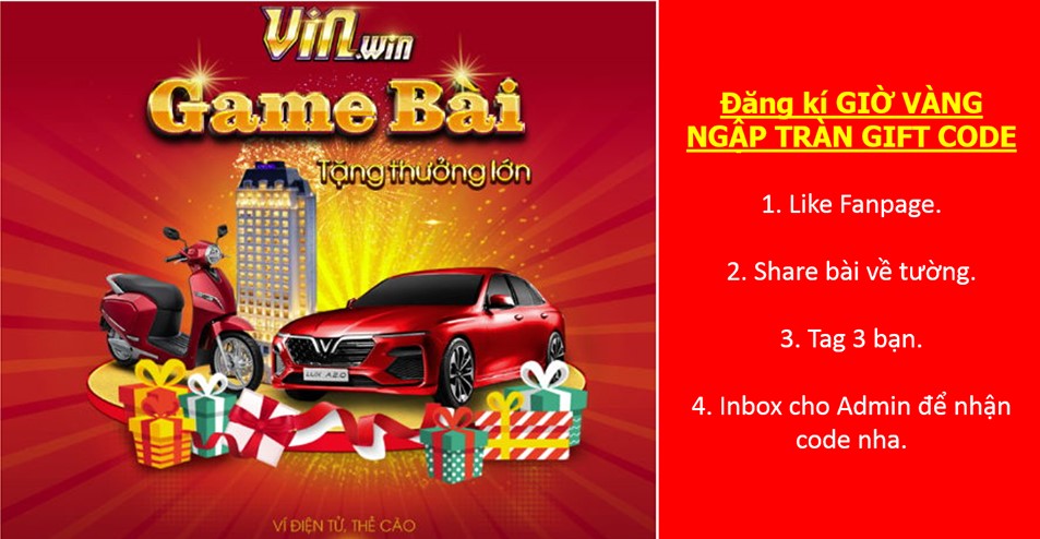 Hướng dẫn nạp Gift Code Vinwin