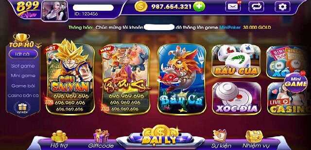 Kho game hiện đại bậc nhất tại B99 Win 