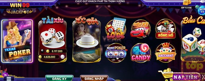 Kho trò chơi bất tận có tại Win99 Fun 