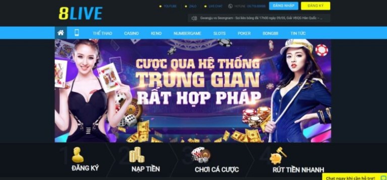 Cách thức nạp tiền & Rút tiền tại 8live