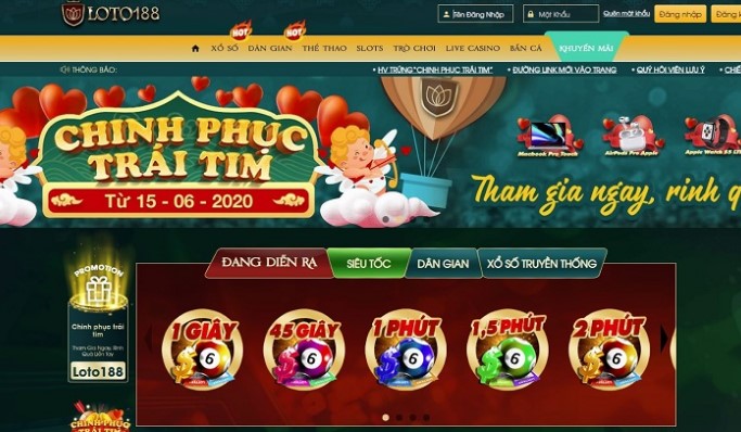 Link vào loto188 không bị chặn 2022