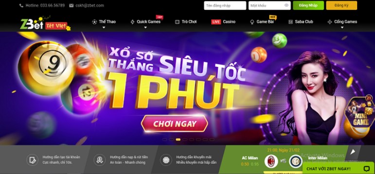 Hướng dẫn nạp tiền tại Zbet