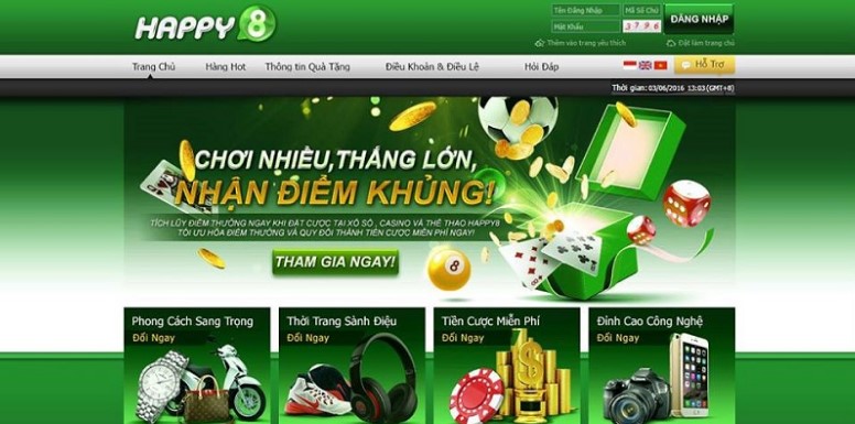 Những ưu điểm của nhà cái Happy8