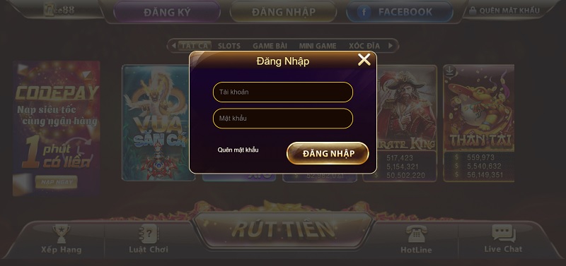 Đăng ký chơi game ngay tại cổng game đa dạng ACE88 Club