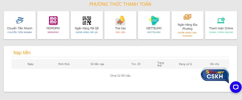 Hệ thống giao dịch nạp và rút đa phương thức tại ST666