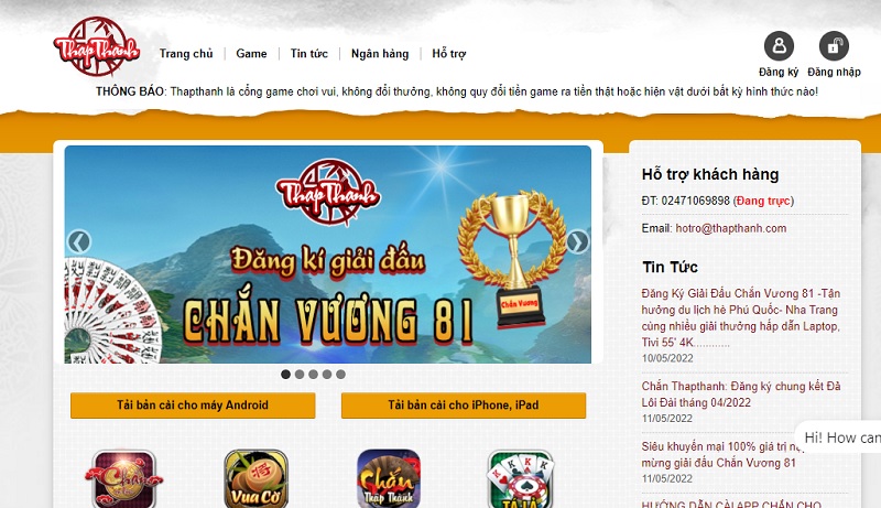 Cổng game dân gian giải trí lành mạnh nhất hiện nay - Thapthanh