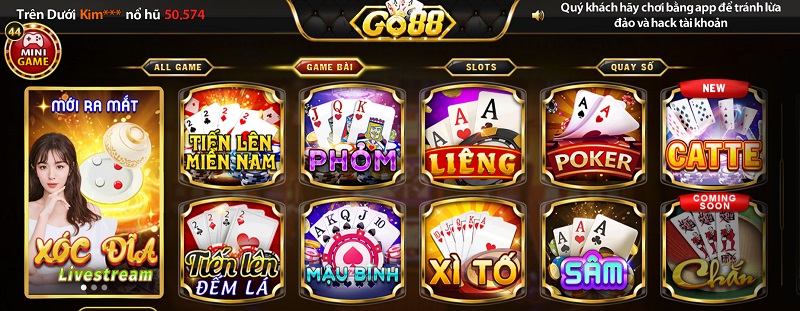 Go88 – Cổng game bài đổi thưởng uy tín đáng trải nghiệm năm 2025