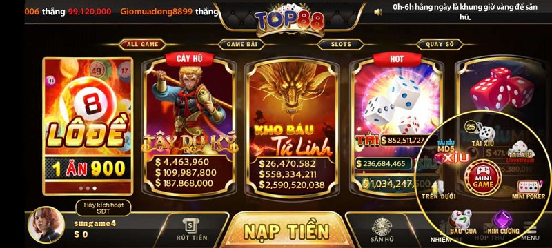 Cổng game bài Top88 - Sự lựa chọn chọn lý tưởng