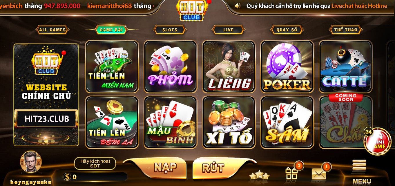 Hit Club – Bật mí tất tần tật về địa chỉ game bài cá cược trực tuyến hút khách nhất -Update 6/2023