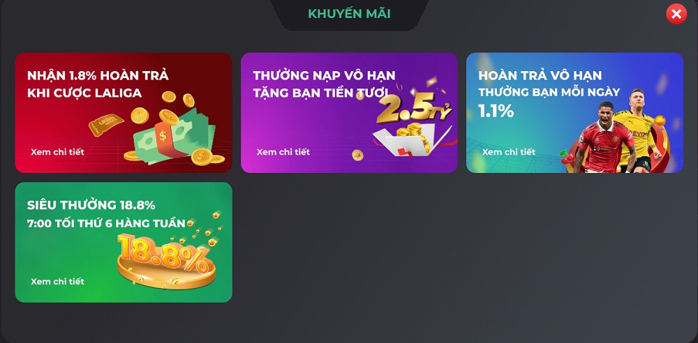 Đăng ký nhận khuyến mãi, chơi game nhận ưu đãi