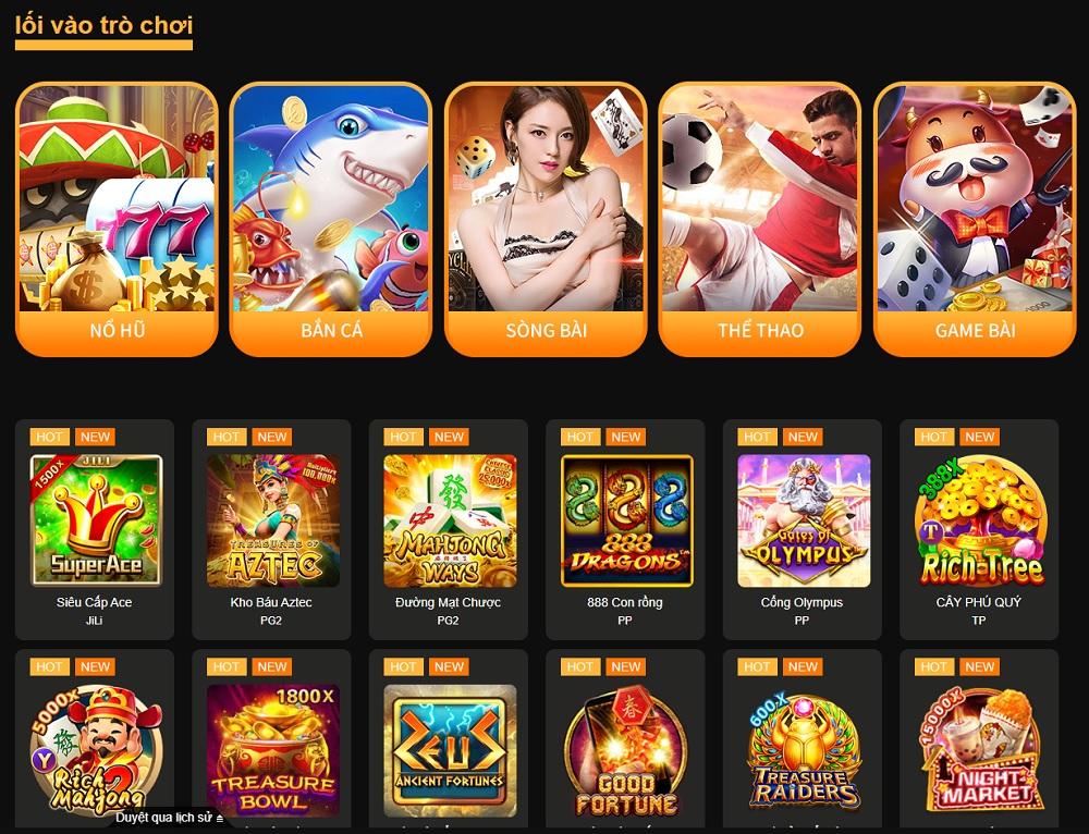 Danh mục sản phẩm game tại nhà cái i9bet