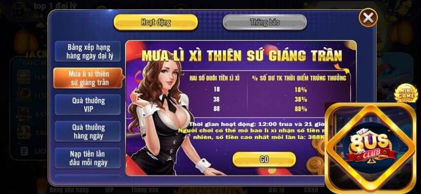 Các sản phẩm cá cược chủ lực của cổng game 8us club