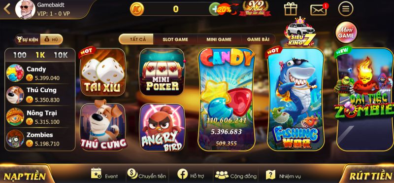 Tìm hiểu về những trò chơi đổi thưởng tại King86 Fun