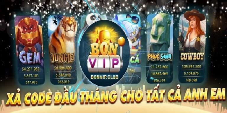 Bonvip Club Giftcode: Chương trình xả code cực hot trong tháng 