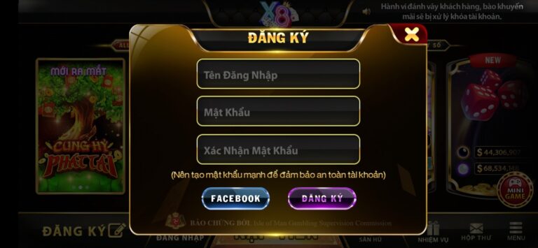 Hướng dẫn đăng ký và đăng nhập X8 Club cực nhanh cho người chơi mới