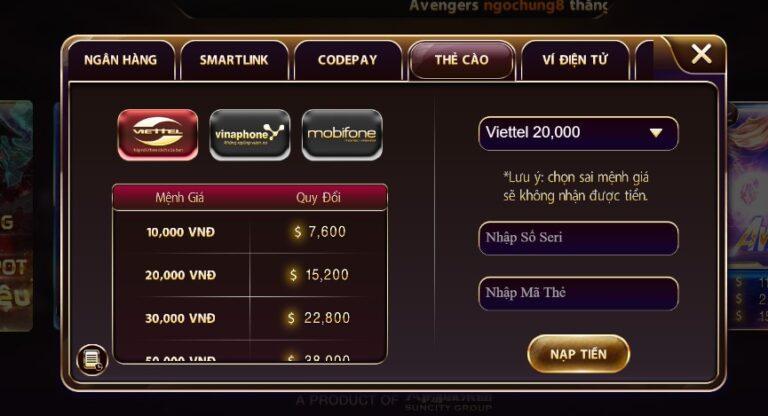 Hướng dẫn nạp tiền Macau Club đúng cách và nhanh chóng