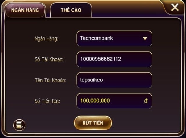 Hướng dẫn rút tiền Top88 dễ dàng sau khi thắng cược 