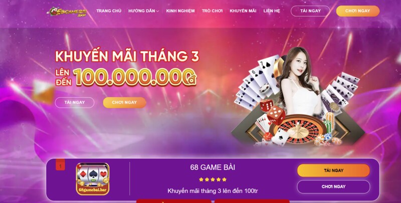 Kho game quy hủ 68Gamebai độc đáo 