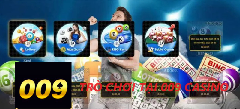 Trải nghiệm kho game 009 Casino có những gì 