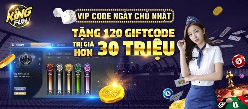 Một số chương trình King Fun Giftcode khủng 