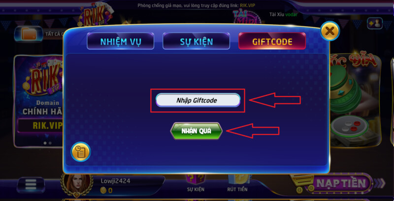 Điều kiện để nhận Rikvip Club Giftcode