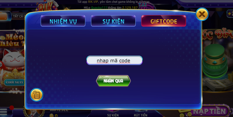 Những lưu ý để lấy Giftcode 10k, 100k từ Rikvip Club 