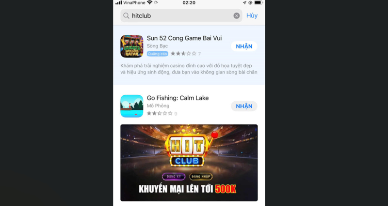 Hướng dẫn tải app Hit Club cho IOS 