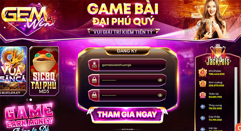 Game bài online – Trải nghiệm giải trí hấp dẫn tại Gemwin