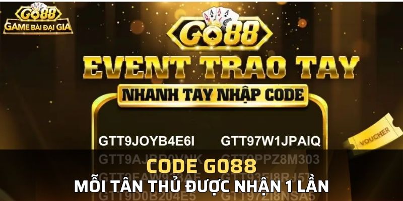 Go88 Giftcode – Cơ hội nhận thưởng miễn phí cực hấp dẫn tại Go88